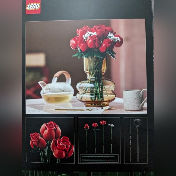Lego 10328 Flower Bouquet of Roses New Released 2024 (Limited Quantity) - Picture 2 of 2
